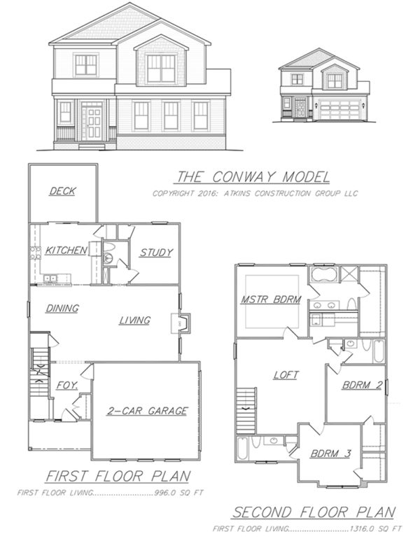 Conway Plan Atkins Homes Northern Virginia Builder