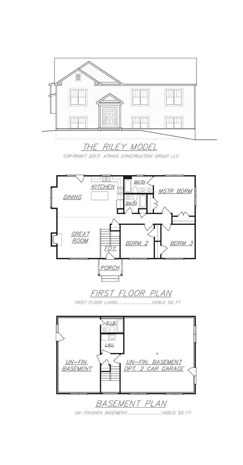 Riley Plan Atkins Homes Northern Virginia Builder